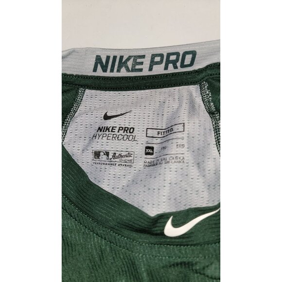 Nike Pro Hypercool As 3/4 Sleeve Shirt 2XL Green & Yellow - Picture 5 of 5